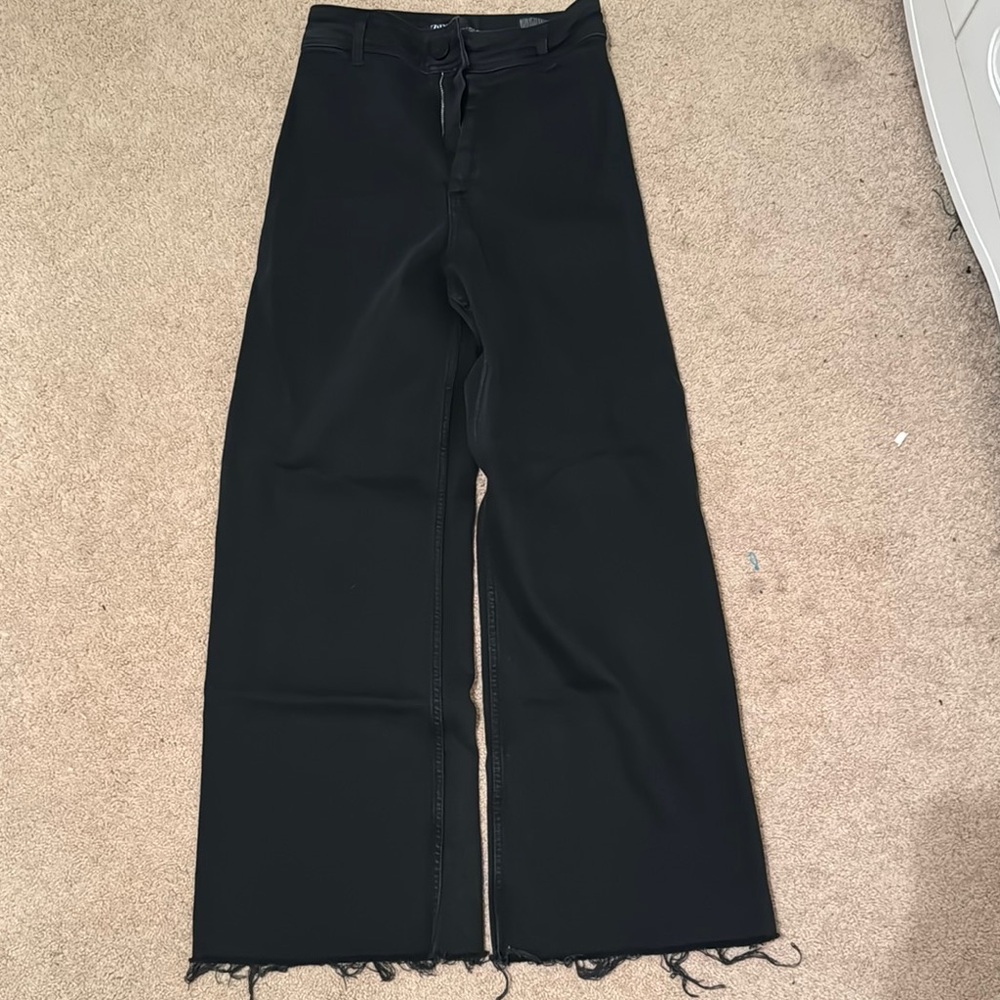 Zara Black Wide-Leg Jeans